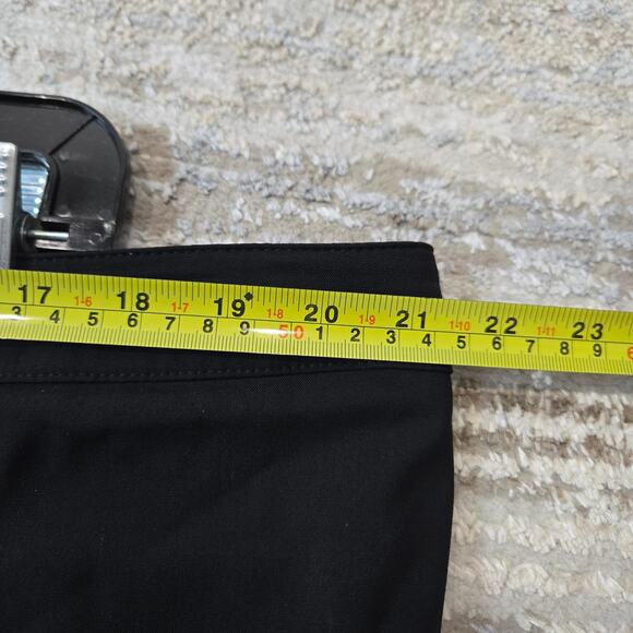 Burberry Wool Straight Leg Black Dress Pants Trousers Plus Size 18 Career Work - Picture 9 of 11